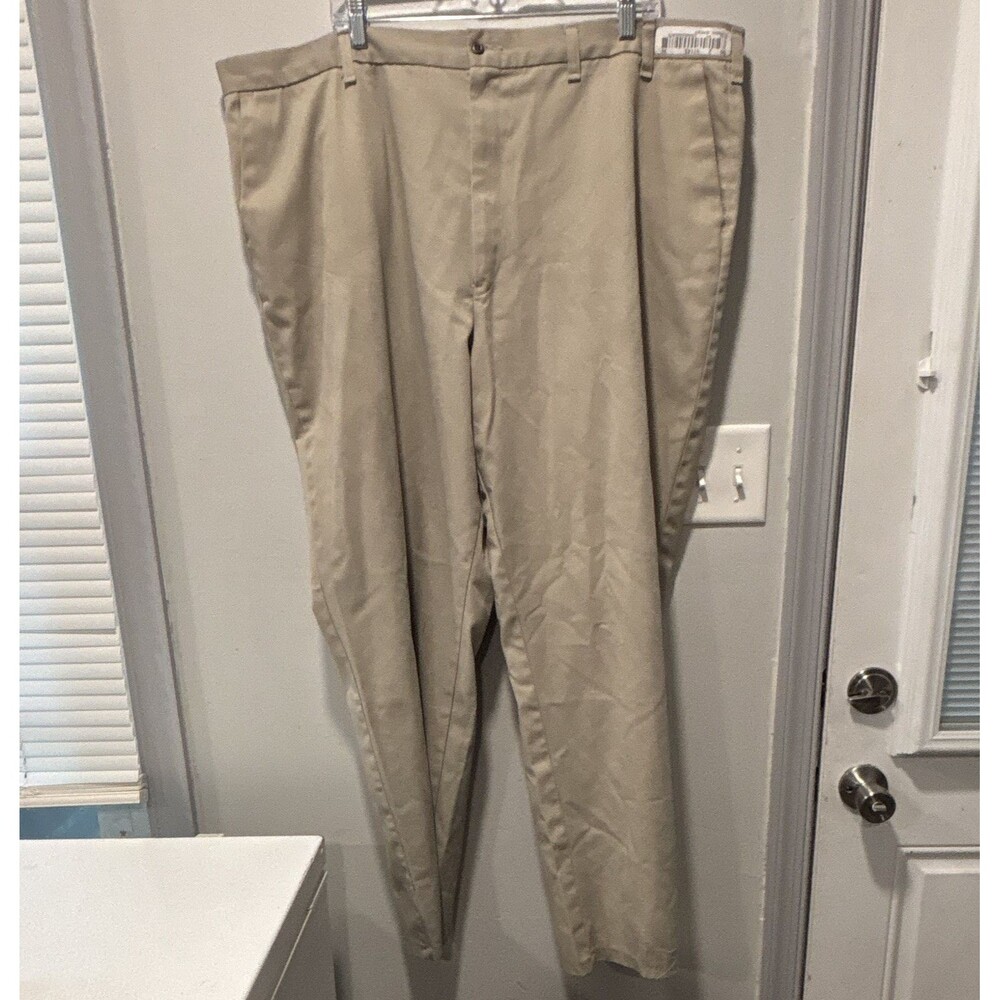 Cintas ComfortFlex Men’s Beige Uniform Work Pants Size 56 Polyester Twill 91143